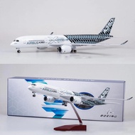 Airbus A350 XWB As Seen at the Paris Airshow Airplane Model with LED Light (Touch or Sound Control) 