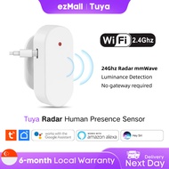 24GHz Tuya WiFi Human Presence Detector | FMCW Radar + Light Motion Sensor | Smart Life App