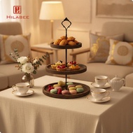 [UsusexaMY] 3 Tier Pastry Stand Wooden Dessert Stand Rustic for Parties, Pastry Chefs, Hosts