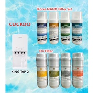 CUCKOO Set Penapis Air ORI FILTER & KOREA NANO FILTER Untuk KING TOP 2 / KING TOP Filter Set