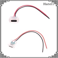 [Hatel] Type C Female Connector, 2-Pin Wire, Waterproof, Compact, Solderable, Easy to