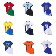 2024 Brazil Germany England National Team Football Jersey for Kids Bellingham Neymar Soccer Suits