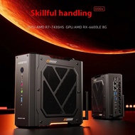 AOOSTAR Mini PC AMD R7 7435HS RX 6600HLE 8G Dual DDR5 4800MHz PCIe 4.0 SSD USB4 Dual 2.5G Lan Gaming