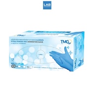 TMG Nitrile Powder Free Blue Glove ทีเอ็มจี ไนไตร ถุงมือยางสังเคราะห์ แบบไม่มีแป้ง สีฟ้า