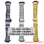 qiblat watch ¤✽Custom fit DW-5610/GA-2100/GM-5600/GM-6900 STAINLESS STEEL BAND.