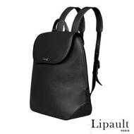 新秀麗集團Lipault 法國巴黎時尚品牌 真皮後背包(耀岩黑)  免運 價格一降再降 打到骨折