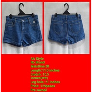 ♞,♘,♙AA Style Denim Shorts-Used️