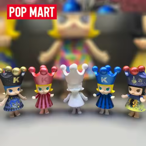POP MART Royall Molly 100% Disney Princess Snow White Hanging Card Dolls Blind Box Toys Molly 20th A