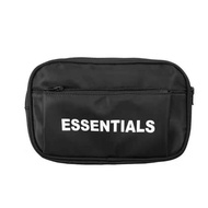 High street tide brand fog double line ESSENTIALS messenger bag black shoulder sports waist bag ches