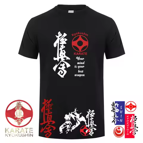 Kyokushin Karate Masutatsu Oyama Japan T Shirt Mens Cotton Short Sleeve Kyokushinkai Kyokushin Tshir