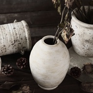 BW88# Retro Stoneware Vase Floor Vase Pottery Pot Decorative Ornaments Dried Flower Arrangement in Living Room Ceramic B