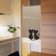 【預訂】日本製 可愛黑貓長門簾