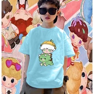 dimoo รูปแบบ น่ารักสุด ๆ เสื้อยืดเด็ก เสื้อลาบูบู้ Pop Mart ผ้าฝ้ายนุ่มสบาย ขนาดเด็ก