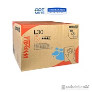 WYPALL* L30 BRAG* Box(450 แผ่น/ลัง)กระดาษเช็ดอุตสาหกรรม สีขาว | เช็ดคราบน้ำมัน | เช็ดคราบจารบี