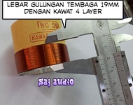 spull atau cone speaker 4layer buat speaker BMB 10 dan 12 inch