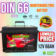 DIN66 Maintenance Free Car Battery 12v 58012 Premium Quality 18mos Warranty