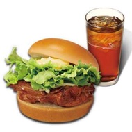 摩斯漢堡蜜汁烤雞堡+冰紅茶(L)電子兌換券 市價 105 元