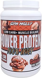 Gym Power Protein Powder, 100% Whey Protein Isolate, 25g of Protein, 5.5g BCAAs, Fast Absorbing - Re