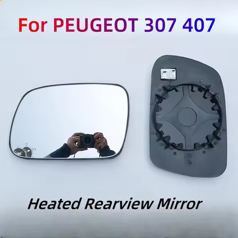 For PEUGEOT 307 2001-2008 Peugeot 407 2004-2008 Heated Rearview Mirror Glass Left Right Side Rear Vi