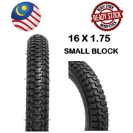 TAYAR BASIKAL BMX / MTB 16 X 1.75 SMALL BLOCK BICYCLE TYRE