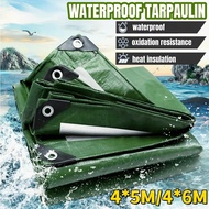 【SG】4*5M/4*6M PE Waterproof tarpaulin Multipurpose Outdoor Large Rainproof  Tarpaulin Shade Sails