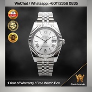 NH35 Automatic Datejust Mod Watch Silver Roman Dial Fluted Bezel Jubilee | Sapphire Crystal | 36mm 3