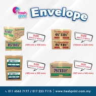 ENVELOPE / SAMPUL KAD KAHWIN (1 Box) 500pcs 4x6 / 4x8 / 6x6