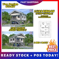 3 KOLEKSI TINY HOUSE JENIS TINGGI | PELAN RUMAH BAWAH 600kps | PLAN RUMAH | HOUSE DESIGN 3D