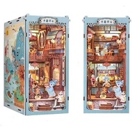 Wizardi Book Nook Miniature - Azure Phoenix Lodge Roombox Kit