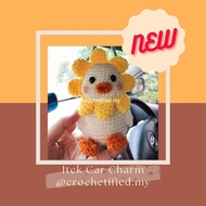 Crochet Car Charm/Car Hanging Itek Jumbo/Crochet Car Charm/Car charm kereta/gantungan kereta comel
