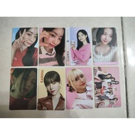 Photocard dahyun jisoo jiwoo karina momo carmen trice official