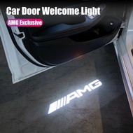 Car Door Ghost Shadow Light LED Projector Welcome Lamp Accessories For Mercedes Benz AMG W205 W204 W