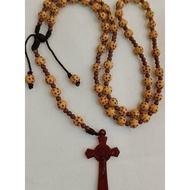 8 mm Star Motif Rope Rosary white rosary prayer necklace Catholic rosary cross mote Catholic rosary 