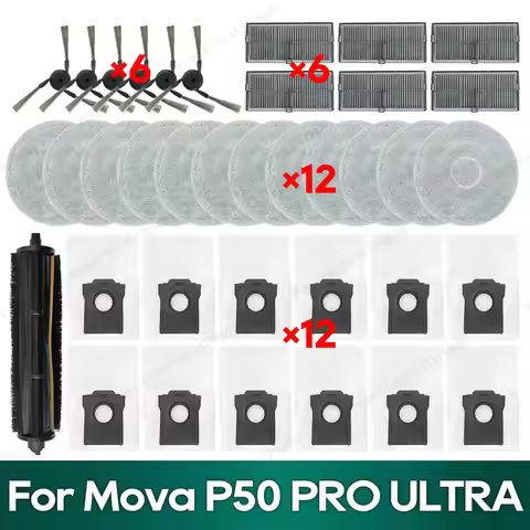 Compatible for Mova P50 Pro Ultra, Mova P10 Pro Ultra / P10 Pro Ultra Gen 2 Accessories Tricut Brush