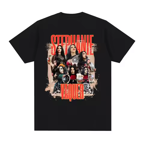 2026 New Style Stephanie Vaquer Printed T-shirts Men's Women's Clothing Fashion Vintage T Shirt High