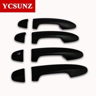 Car Accessories ABS Black Door Handle Cover Car Styling For Toyota Hilux Revo Rocco 2016 2017 2018 2019 2020 2021 4x4 4x