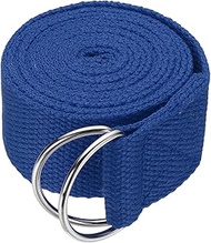 Yoga Strap for Stretching, Athletic Stretch Band 5.9ft & Blue with Adjustable Metal D Ring Buckle Yo
