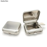 【Chat-support】 1pc Sweet Small Stainless Steel Square Pocket Ashtray Metal Ash Tray Pocket Ashtrays With Lids Portable Ashtray 2023