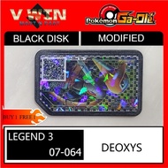 [LIMITED EDITION] POKEMON GAOLE LEGEND 3 BLACK DISK 5 STAR 07-064 DEOXYS MALAYSIA SCANNABLE NOT ORIG