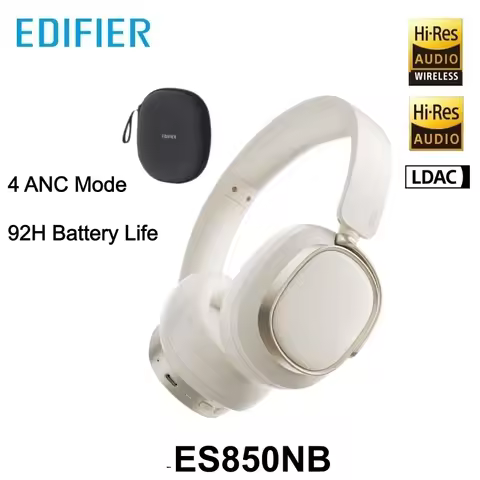 Edifier ES850NB Wireless Headphone -45dB Active Noise Cancellation Earphones Wireless Over-Ear Headp