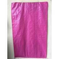 Pink rice sack for 25 kg rice packaging