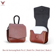 Samsung Buds Pro 2 Leather Case | Buds Pro | Buds Live | Buds 2 [Cowhide - Handmade] Manory Leather