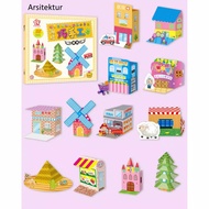 Children's Educational Books, Handicraft Books, Foldable 3D Craft Books, DIY Abwakids Books