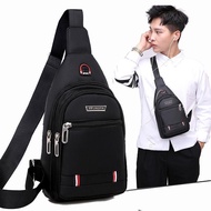 Chest Bag Men's Bag Shoulder Messenger Bag Casual Crossbody Bag Oxford Cloth Chest Crossbody Bag Tre
