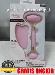 Jade roller Bonus guasha -Facial Massage Roller - Guasa dan Jade Roller