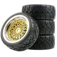 4PCS 65*26mm For HSP HPI RC Car Part Diameter 65mm Tires 94123-94122 1/10 Rubber Tire RC Racing Car 