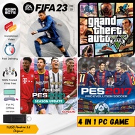 GTA 5 | FIFA 23| PES 2017 | PES 2021 PC GAME 128GB Pendrive plug install play