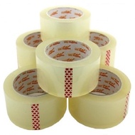 Băng keo trong / vàng 200 yard cây 6 cuộn nặng khoảng 16kg - bang keo trong