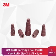 3M 341D Cartridge Roll P120X-Cart Roll - (3/8 X 1 1/2 X 1/8)