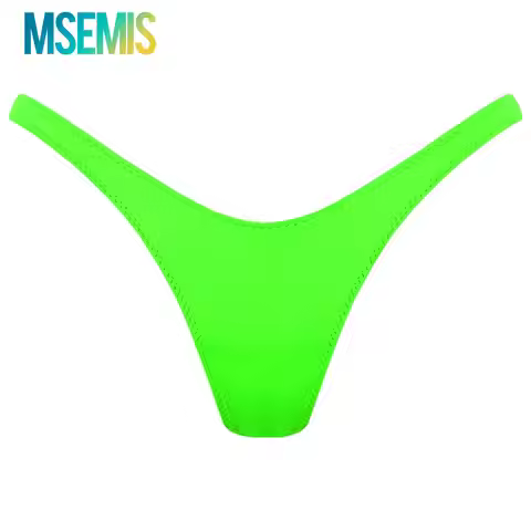 Womens Mini Bikini Briefs Swimwear Lingerie V-shape G-Srting Thong T-back G-string Panties Underwear